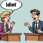 debater insulting his opponent