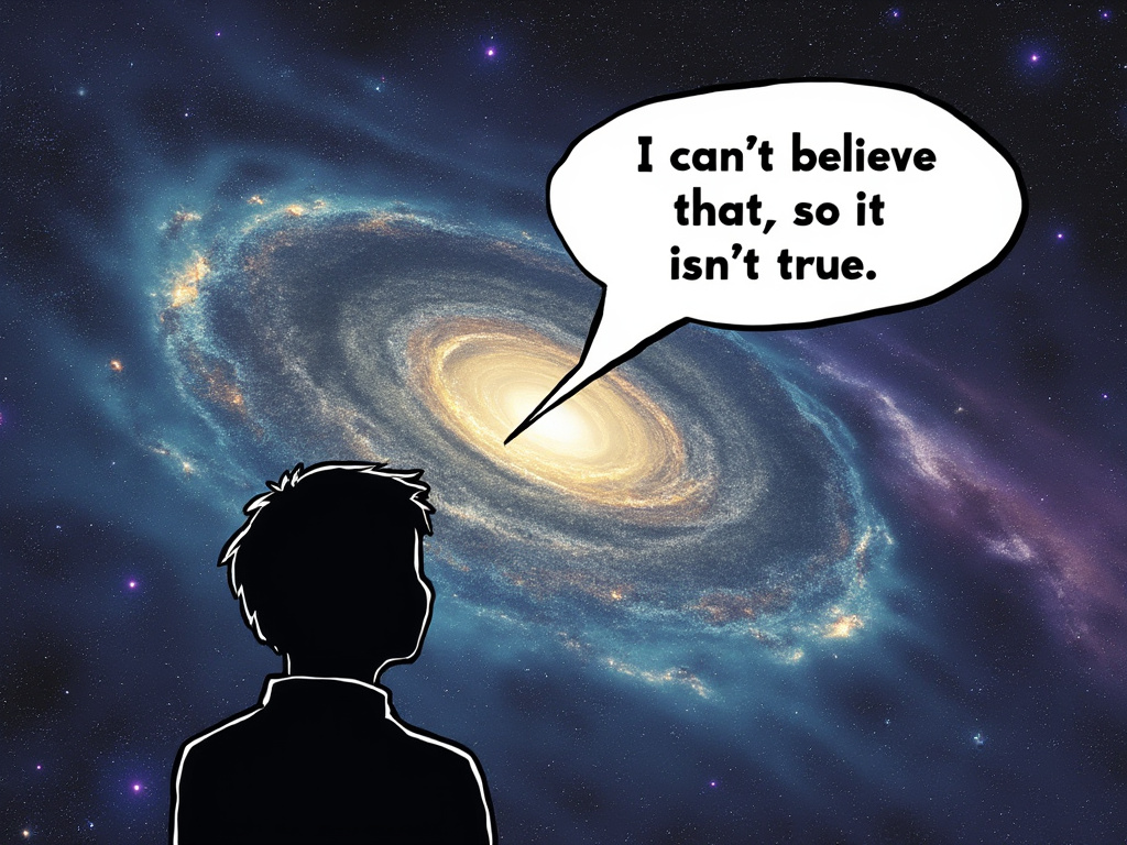 can't believe it so it isn't true